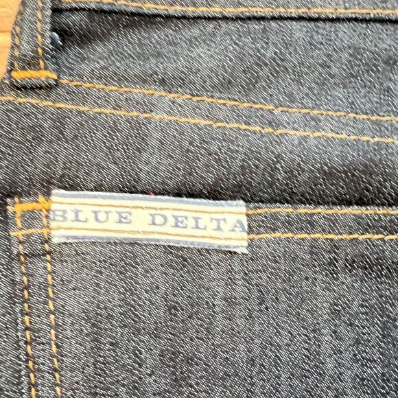 Blue Delta Jeans Women's Size 26x29 Dark Wash Skinny Custom Bespoke Raw Denim - Picture 8 of 8